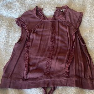 Large violet blouse